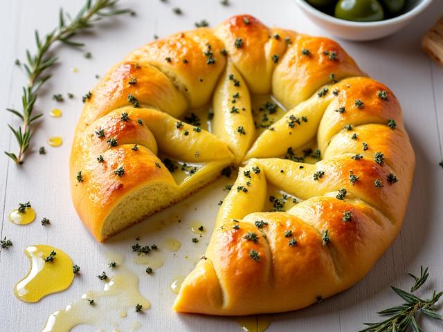 Fougasse à l'huile d'olive et herbes de provence
