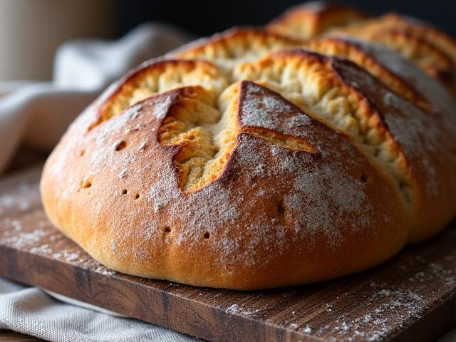 Pain de campagne rustique et doré