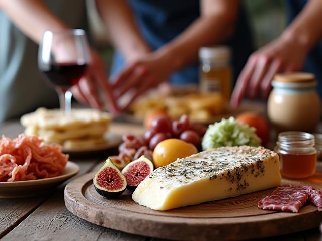 Dégustation de produits corses lors d'un tour culinaire